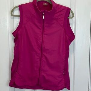 Women’s Tehama golf vest zip jacket size Medium 2 zippered pockets